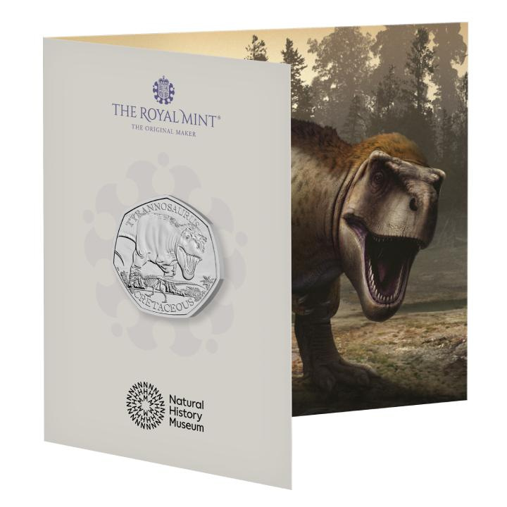 Dinosaurs: Iconic Specimens - Tyrannosaurus Rex 50p Cupro-Nickel 2024