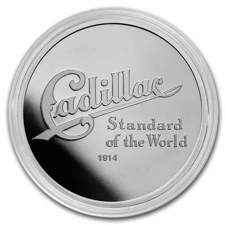 Cadillac "Standard Of The World" Logo (1914) 1 oz Silver