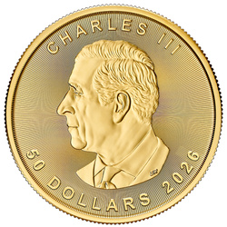 Kanadyjski Liść Klonowy 1/2 uncji Złota 2026