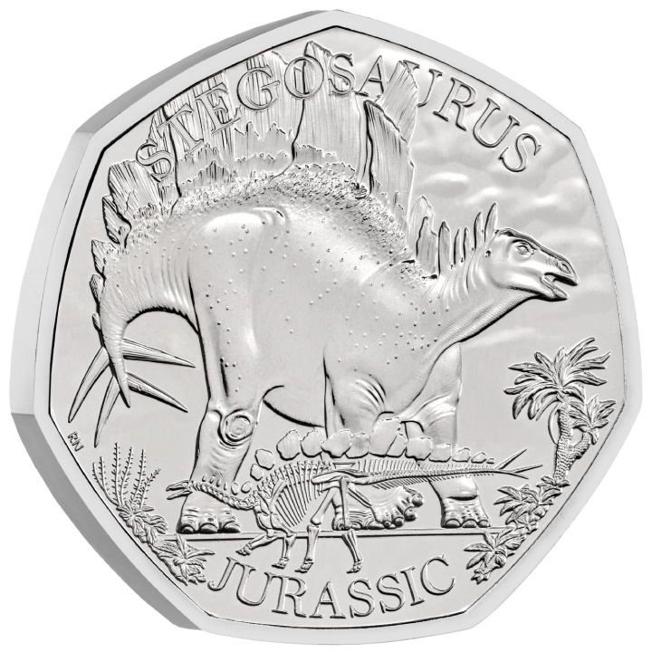 Dinosaurs: Iconic Specimens - Stegosaurus 50p Miedzionikiel 2024
