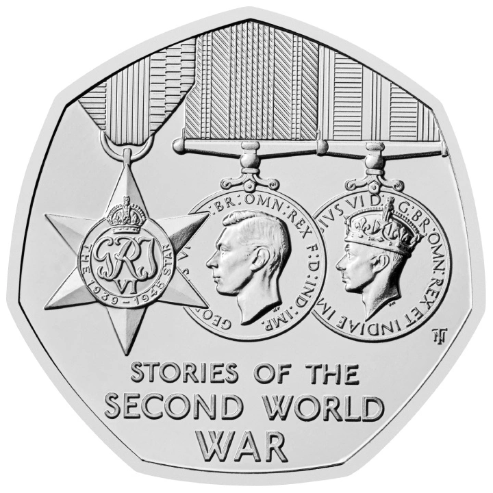 Histoires de la Seconde Guerre mondiale 50 pence Cupronickel 2025