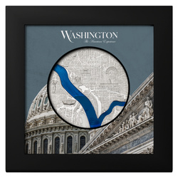 Palaos: Tiffany Art Metropolis - Washington coloured 3 oz Silber 2025 Proof Coin