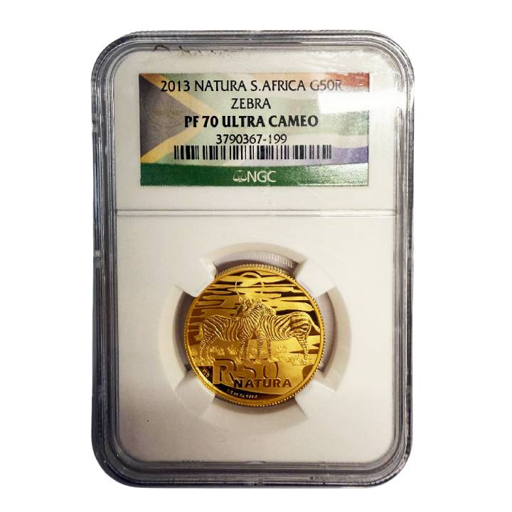 Dél-Afrika: Természet 1/2 uncia arany 2013 Zebra PF70 Ultra Cameo