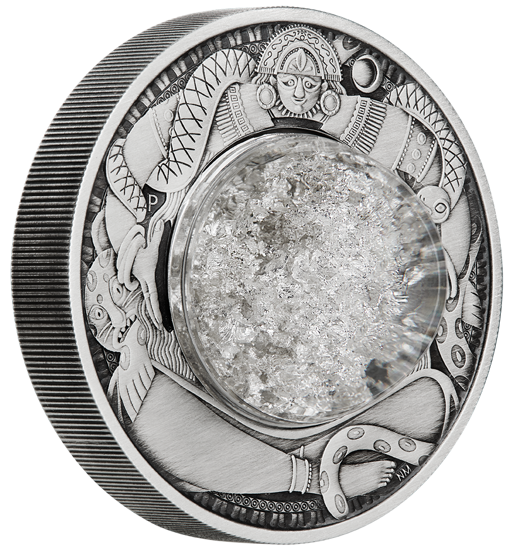Tuvalu: Lágrimas De La Luna 2 oz Plata 2021 Antiguo