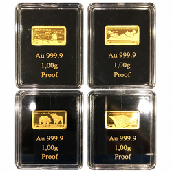 Moneta d’oro scelta casualmente 1 g d’oro Au 999 Proof