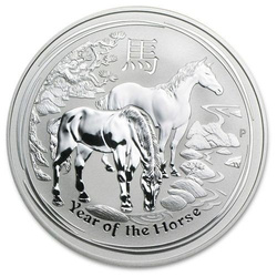 Lunar II: Año del Caballo 1000 gramos de Plata 2014