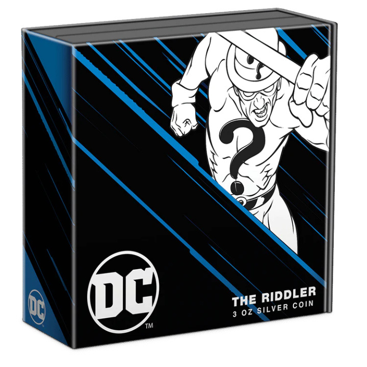 Niue: DC Villains - The Riddler coloured 3 oz Silver 2023 Proof
