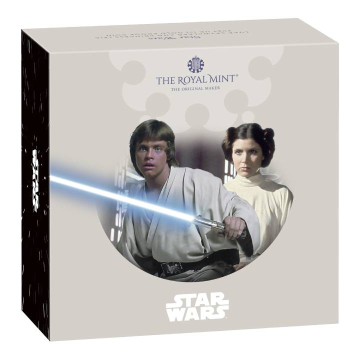 Star Wars: Luke Skywalker y la Princesa Leia 1 oz Oro 2023 Proof