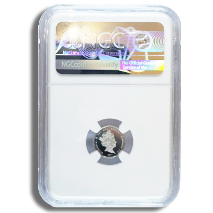 Alderney: 1/4 Sovrana Platino 2017 Proof NGC PF70 Ultra Cameo