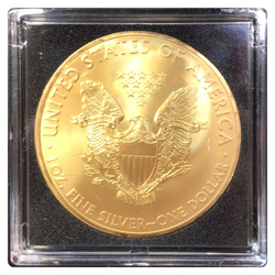 Stříbrná mince American Eagle pozlacená 1 unce stříbra Různé ročníky
