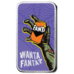 Silberbarren Fanta - Halloween koloriert 1 Unze Silber 2026