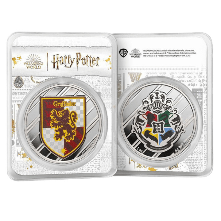 Harry Potter-házak: Gryffindor színes 1 uncia ezüst 2025 Prooflike