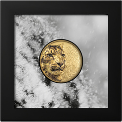 Mongolia: Leopardo de las Nieves 1 oz Oro 2024 Prueba Ultra Alto Relieve