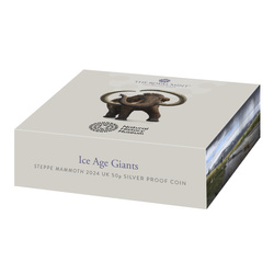 Tales of the Earth - Steppe Mammoth 50p argent 2024 Proof