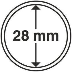 Leuchtturm - Capsulă din plastic pentru monedă 28 mm 100 bucăți