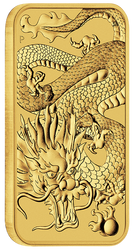Cihla mince Dragon 1 unce zlata 2022