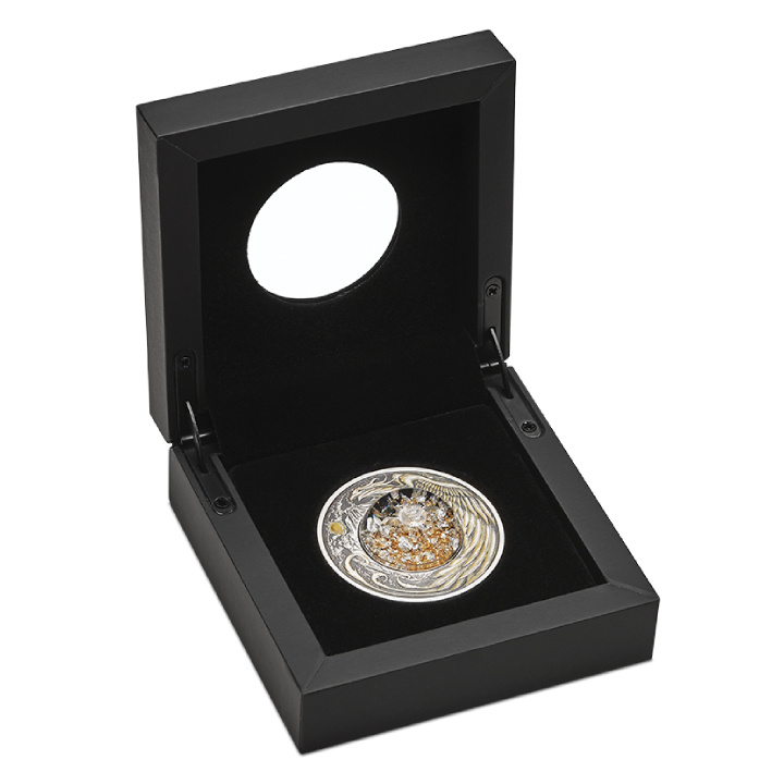 Tuvalu: Alicanto pozłacany 2 uncje Srebra 2024 Antiqued Coin