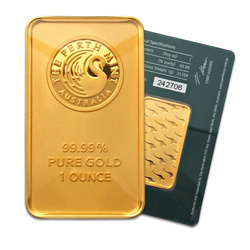 The Perth Mint : Lingot de 1 oz d'or LBMA GD Refiner