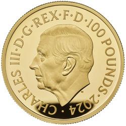 Royal Mint Lunar: Anno del Drago 1 oncia d'oro 2024 Proof