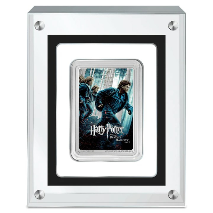 Niue: Harry Potter - Movie Poster 'Harry Potter and the Deathly Hallows Part 1' coloured 1 oz Silber 2021 Proof