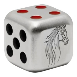 Fiji: Lunar Year of Horse 1 uncja Srebra 2026 Antique Dice Coin
