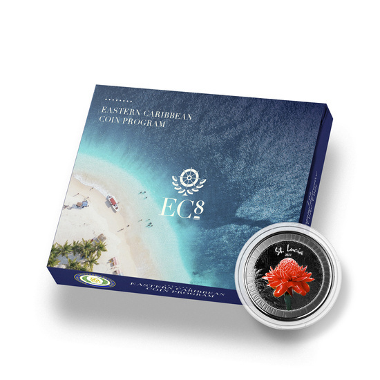 Santa Lucía Jardines Botánicos de color 1 oz Plata 2021 Proof