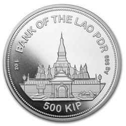 Laos: Panthera Tigris 1 oz Silver 2021