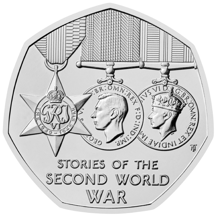 Stories of The Second World War 50p Miedzionikiel 2025