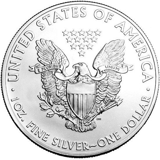 Amerykański Orzeł 1 uncja Srebra 1996