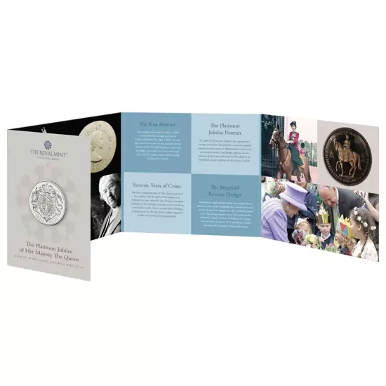 Jubileul de Platină al Majestății Sale Regina Cupronichel £5 2022