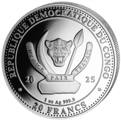 Congo: World’s Wildlife – Lion 1 uncja Srebra 2025