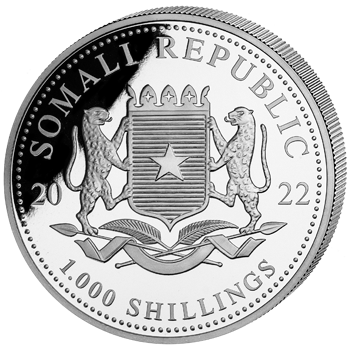African Wildlife: Somalia Elephant 10 oz Silber 2022