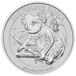 Koala 1000 gramów Srebra 2018