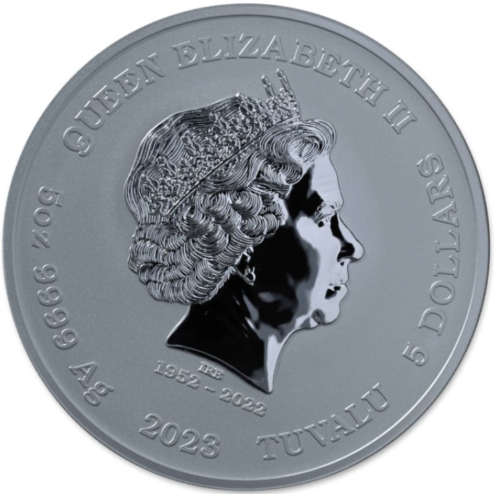 Tuvalu: Dei dell'Olimpo - Ares 5 once d'argento 2023