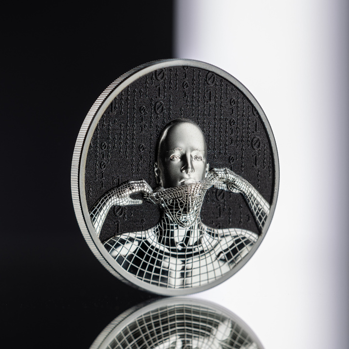 Isole Cook: Second Skin colorato 1 oncia d'argento 2023 Proof Ultra High Relief