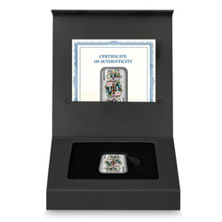 Lingotto Asturmint: Poker Cards - Il Joker colorato 2 once d'argento 2024 Antique Finish