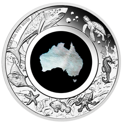 Great Southern Land 1 oz Plata 2021 Proof (moneda de nácar)