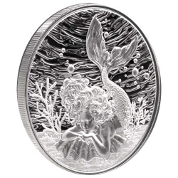 Monedă de Argint Mermaid Under the Sea 1 uncie de Argint 2026