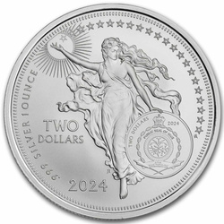 Niue: Icons of Inspiration - Johannes Gutenberg 1 oz Silver 2024 Coin