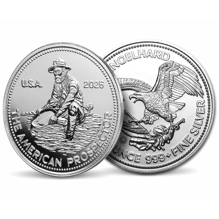 Сребърен медал Engelhard Prospector 1/2 унция Сребро 2026 Prooflike