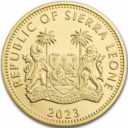 Sierra Leone: Egyptian Gods - Anubis 1 oz Gold 2023
