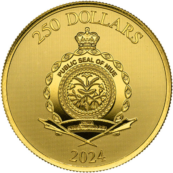 Niue: Truth - Roaring Lion 1 oz Gold 2024 Coin