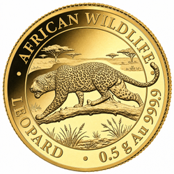 Goldmünze African Wildlife: Leopard 0,5 g Gold 2026 Proof