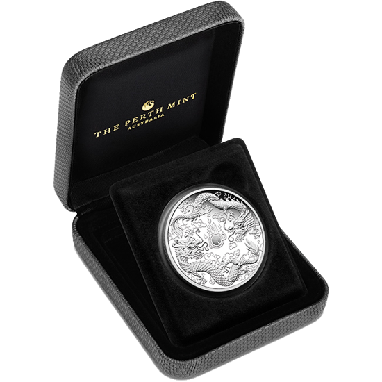 Doppeldrachen 1 oz Silbermünze 2020 Proof