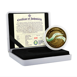 Anguilla: Eel coloured 1 oz Gold 2022