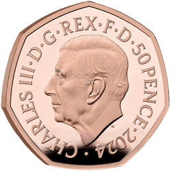 A hóember 50 penny arany 2024 Proof