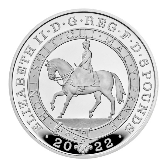 Jubileo de Platino de Su Majestad la Reina £5 Plata 2022 Proof
