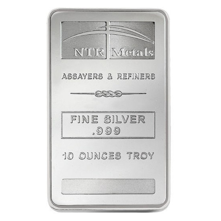 Lingote de Plata de 10 oz NTR Metals