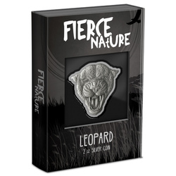 Niue: Naturaleza Feroz - Leopardo 2 oz Plata 2023 Acabado Antiguo