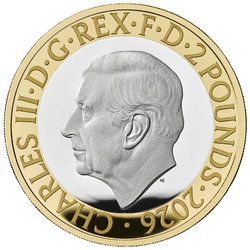 Srebrna Moneta Duchess of Hamilton £2 kolorowany Srebro 2026 Proof Piedfort